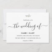 Invitation Élégant plat moderne botanique mariage Twig vert (Devant)