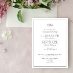 Invitation Élégant Plum violet classique Mariage Monogramme<br><div class="desc">Votre mariage est l'un des jours les plus importants de votre vie, donc vous voulez que tout soit parfait. Cela inclut vos invitations ! Ce Faire-part de mariage élégant de Monogramme Plum Purple Classic Script est ce dont vous avez besoin pour donner le ton à votre journée spéciale. Le luxueux...</div>