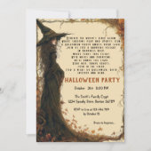 Invitation Elégant Poème Spooktacular I Witch Beige Halloween (Devant)