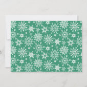 Invitation Élégant Poinsettia Noël Maison Ouverte En (Dos)