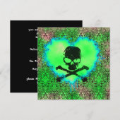 Invitation Élégant Poison Sweet 16 Anniversaire Gothique (Devant / Derrière)