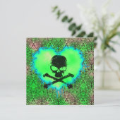 Invitation Élégant Poison Sweet 16 Anniversaire Gothique (Debout devant)