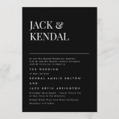 Invitation Élégant Premium | Mariage de noms modifiables (Devant)