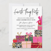 Invitation Elegant Presents Favorite Things Party Holiday (Devant)