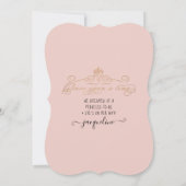 Invitation Elégant Princess Carriage Gold Baby shower virtuel (Dos)