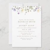 Invitation Élégant printemps Fleur sauvage (Devant)