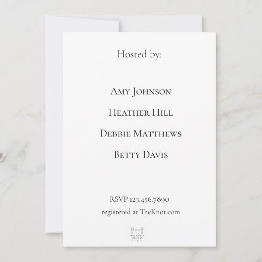 Invitation Elegant Pumpkin Theme Bridal Shower (Dos)