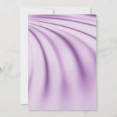 INVITATION ÉLÉGANT PURPLE LILAC SATIN MARIAGE FLORAL (Dos)