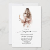 Invitation Élégant pyjama et apéritif de mariage (Devant)