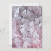 Invitation Elégant Quartz rose Gem Esprit corps esprit énergi (Devant)