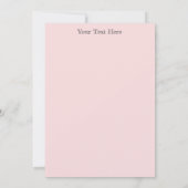 Invitation Elégant Quartz rose Gem Esprit corps esprit énergi (Dos)