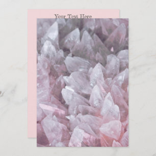 Invitation Elégant Quartz rose Gem Esprit corps esprit énergi