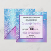 Invitation Élégant, quel que soit l'âge anniversaire (Devant / Derrière)