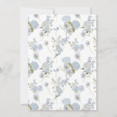 Invitation Élégant quelque chose de bleu avant de faire Fête  (Dos)