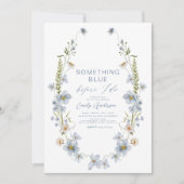 Invitation Élégant quelque chose de bleu avant de faire Fête  (Devant)