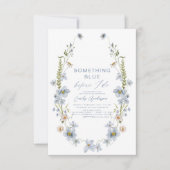 Invitation Élégant quelque chose de bleu avant de faire Fête  (Devant)