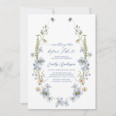 Invitation Élégant quelque chose de bleu avant de faire Fête  (Devant)