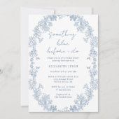 Invitation Élégant quelque chose de bleu avant de faire Fête  (Devant)