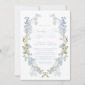 Invitation Élégant quelque chose de bleu avant de faire Fête (Devant)