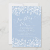 Invitation Élégant quelque chose de bleu avant de faire Fête  (Devant)