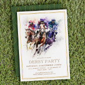 Invitation Élégant Race Horse Derby Party équestre