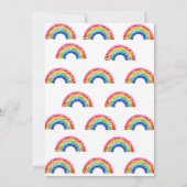 Invitation Elegant Rainbow Birthday party (Dos)