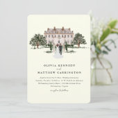 Invitation Élégant Ranch Country Manor tout en un (Debout devant)