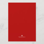 Invitation Elegant Red Botanicals Christmas Party (Dos)
