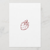 Invitation Elegant Red Cheers to Thirty Strawberry Birthday (Dos)