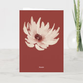 Invitation Elegant Red Pink Watercolor Floral Wedding Folded (Dos)