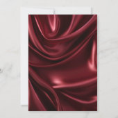 Invitation Elegant Red Satin Gala collecte de fonds (Dos)