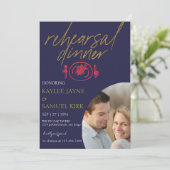 Invitation Elegant Rehearsal Dinner (Debout devant)