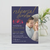 Invitation Elegant Rehearsal Dinner (Debout devant)