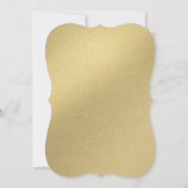 Invitation Elégant Reindeer Joy Fête Faux-Gold (Dos)