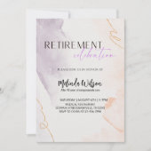 Invitation Elegant Retired Nurse Celebration Party (Devant)