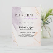 Invitation Elegant Retired Nurse Celebration Party (Debout devant)