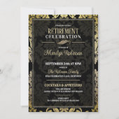 Invitation Elegant Retirement Party (Devant)