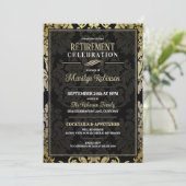 Invitation Elegant Retirement Party (Debout devant)