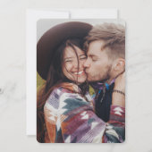 Invitation Élégant Retro Monogram Overlay 2 Mariage photo (Dos)