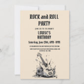 Invitation Elegant Rock And Roll party (Devant)