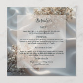 Invitation Elegant romantic babys breath floral wedding  (Dos)