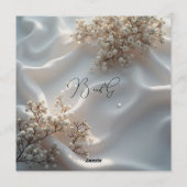 Invitation Elegant romantic babys breath floral wedding (Dos)
