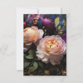 Invitation Elegant romantic dark moody floral Wedding (Dos)