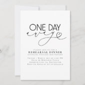 Invitation Elegant Romantic Modern Rehearsal Dinner (Devant)