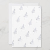 Invitation Elégant romantique Aquarelle Mariage floral (Dos)