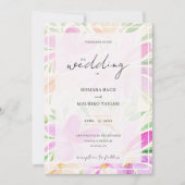 Invitation Elégant romantique Bohemiac Chic Aquarelle Florale (Devant)