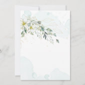 Invitation Elégant Romantique Eucalyptus verdure - F001 Invit (Dos)