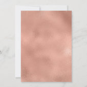 Invitation Élégant Rose Butterfly Gold Fête des mariées flora (Dos)