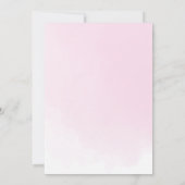 Invitation Elégant rose cerisier en fleurs géométrique Quince (Dos)