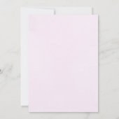 Invitation Élégant rose chic doux 17 ans (Dos)